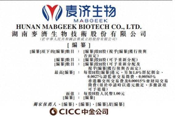 优配货主 新股消息 | 麦济生物递表港交所 目前并无任何已获批准或处于商业阶段的产品